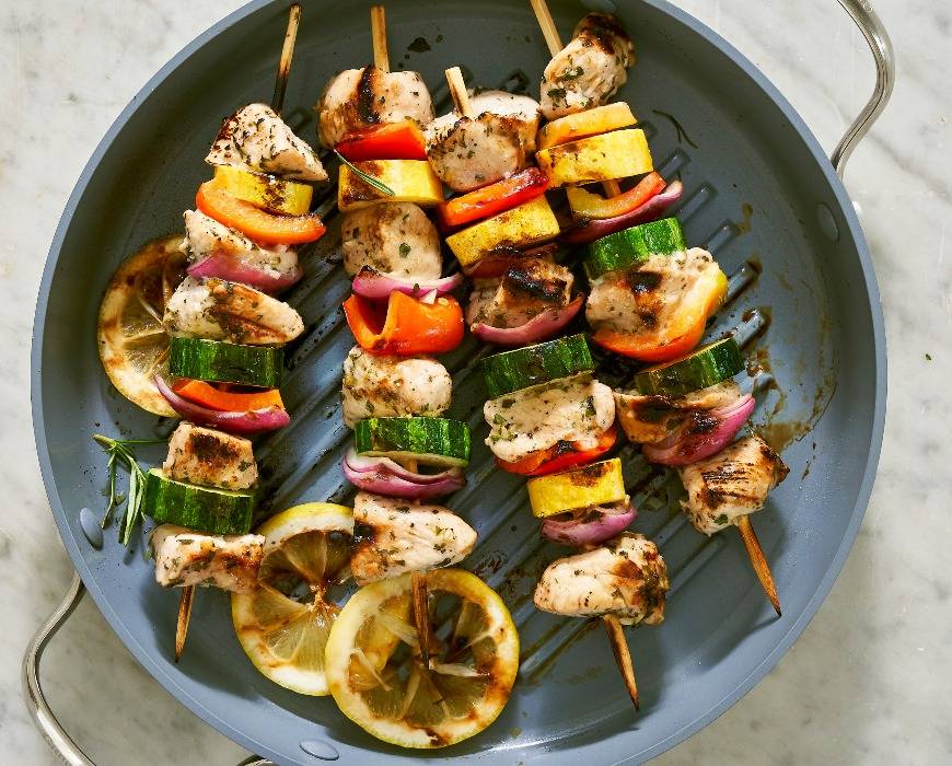 Chicken Kabobs Recipe | Mediterranean | GreenPan